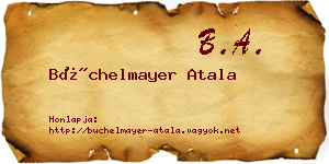 Büchelmayer Atala névjegykártya